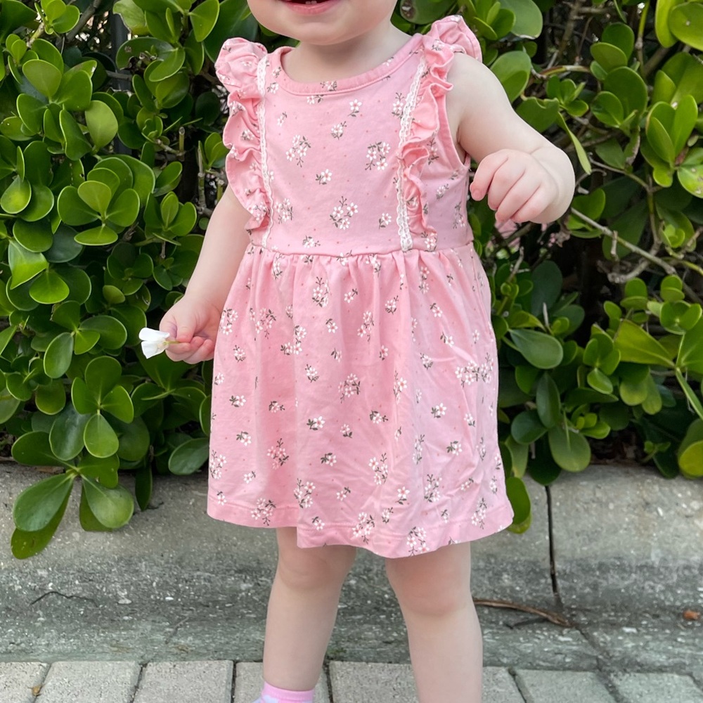 Carters Baby Floral Dress Onesie